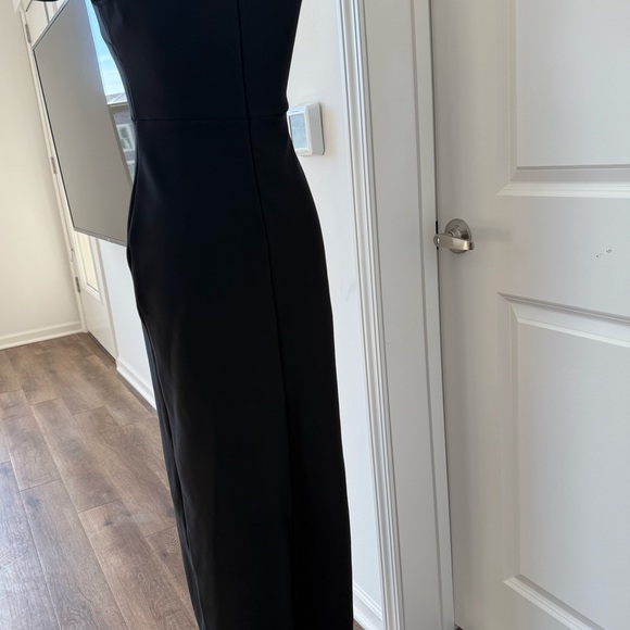 Elegant Black Off-Shoulder With Bow Evening Dress - Picture 5 of 6